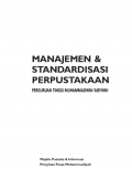 Manajemen dan Standardisasi Perpustakaan Perguruan Tinggi Muhammadiyah-’Aisyiyah