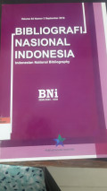 Bibliografi nasional indonesia : indonesian national bibliography  (volume 64, nomor 3)