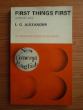 First things first 'students' book : an integrated course for beginners