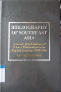 Bibliography of Southeast Asia : a decade of selected social science publications in the English language 1990-2000