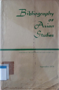 Image of Bibliography of Asian studies 1969