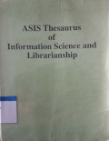 Asis thesaurus of information science and librarianship