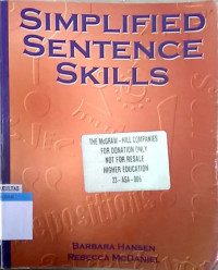 Simplified sentence skills