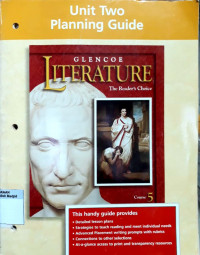 Literature the reader's choice : unit two planning guide nonfiction course 5
