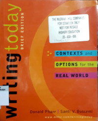 Writing today : contexts and options for the real world