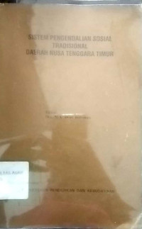 Sistem pengendalian sosial tradisional daerah Nusa Tenggara Timur