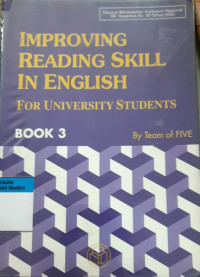 Improving reading skills in english for university students Book 3