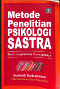 Metode penelitian psikologi sastra : teori langkah dan penerapannya