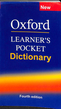 Image of Oxford learner's pocket dictionary (fourth edition) tahun 2011