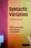Syntactic variation : the dialects of Italy