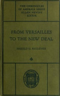 From versailles to the new deal : a chronicle of the harding-coolidge-hoover era