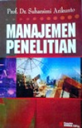 Manajemen penelitian  Edisi Revisi tahun 2013