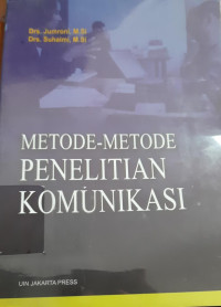 Image of Metode-metode penelitian komunikasi