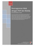 Pemograman web dengan php dan mysql