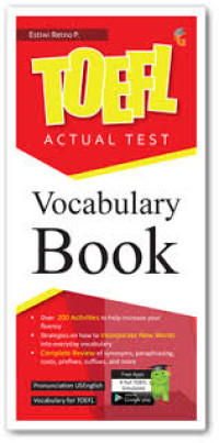 Image of Toefl actual test : vocabulary book