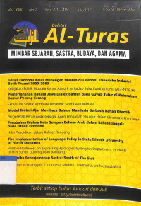Image of Buletin al-turas : mimbar sejarah, sastra, budaya dan agama vol. xxiii no.2, juli 2017