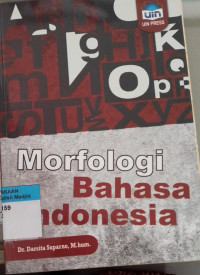 Image of Morfologi bahasa Indonesia