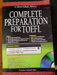 Image of Complete preparation for toefl